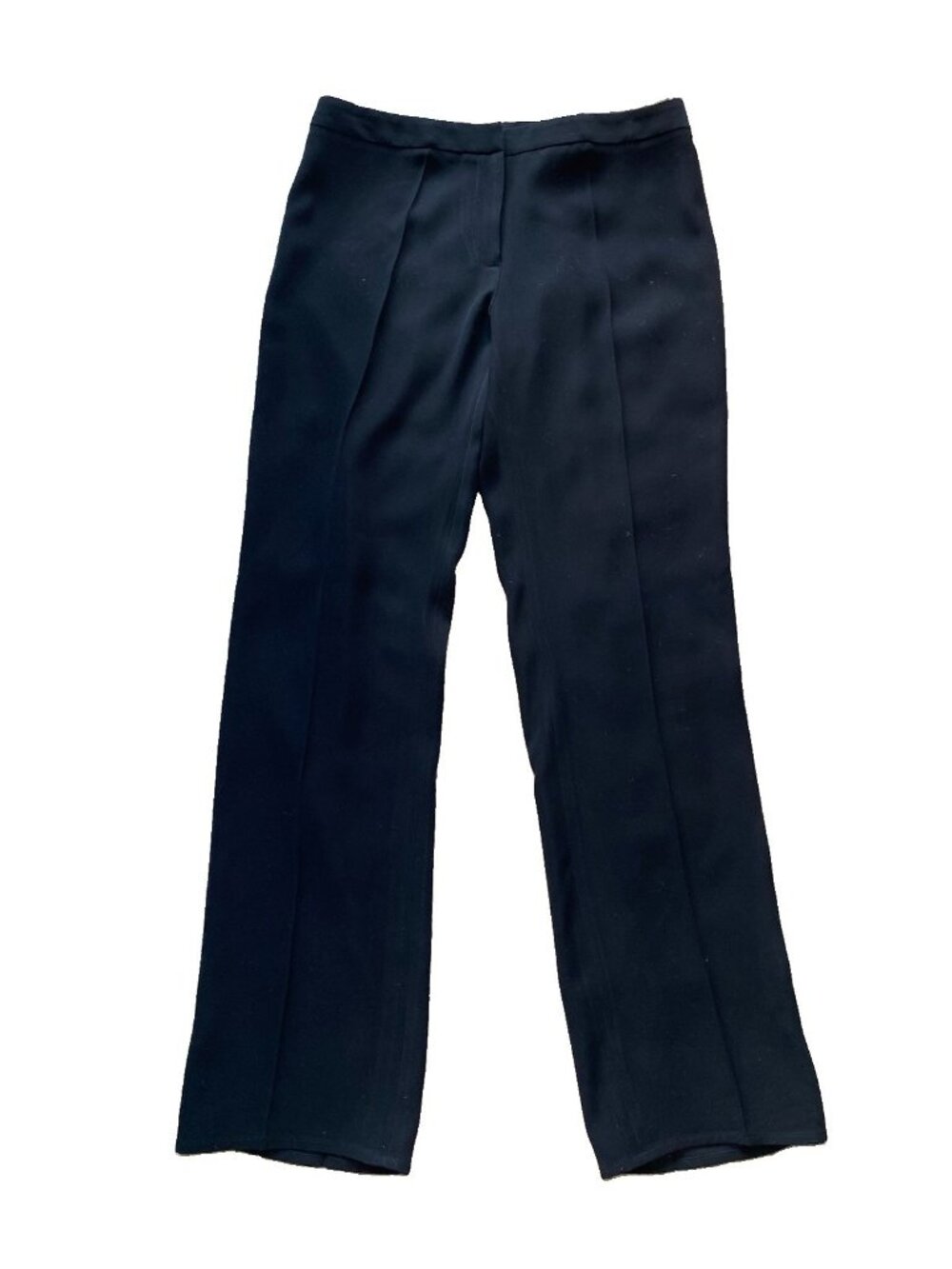 Yeohlee New York Pants Tailored Trousers Black Flat Front Pressed Creases 8